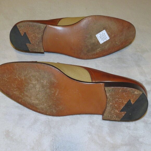 Esquire by Edward Green Brown Leather Canvas Spectator Shoes US 9 main image 12